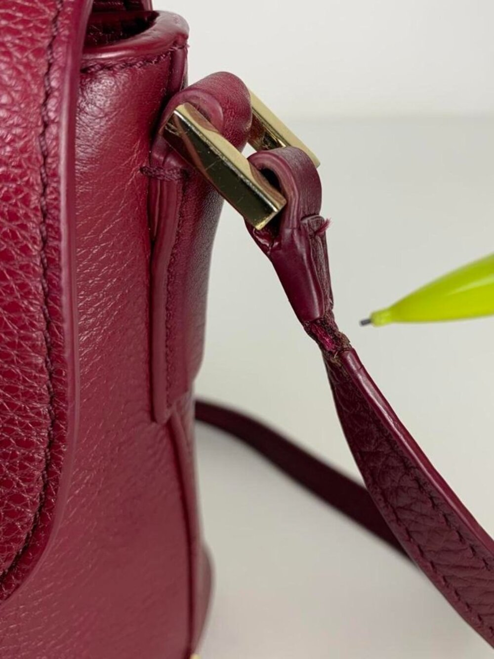Tory Burch Burgundy Leather Crossbody Bag - Picture 7 of 8